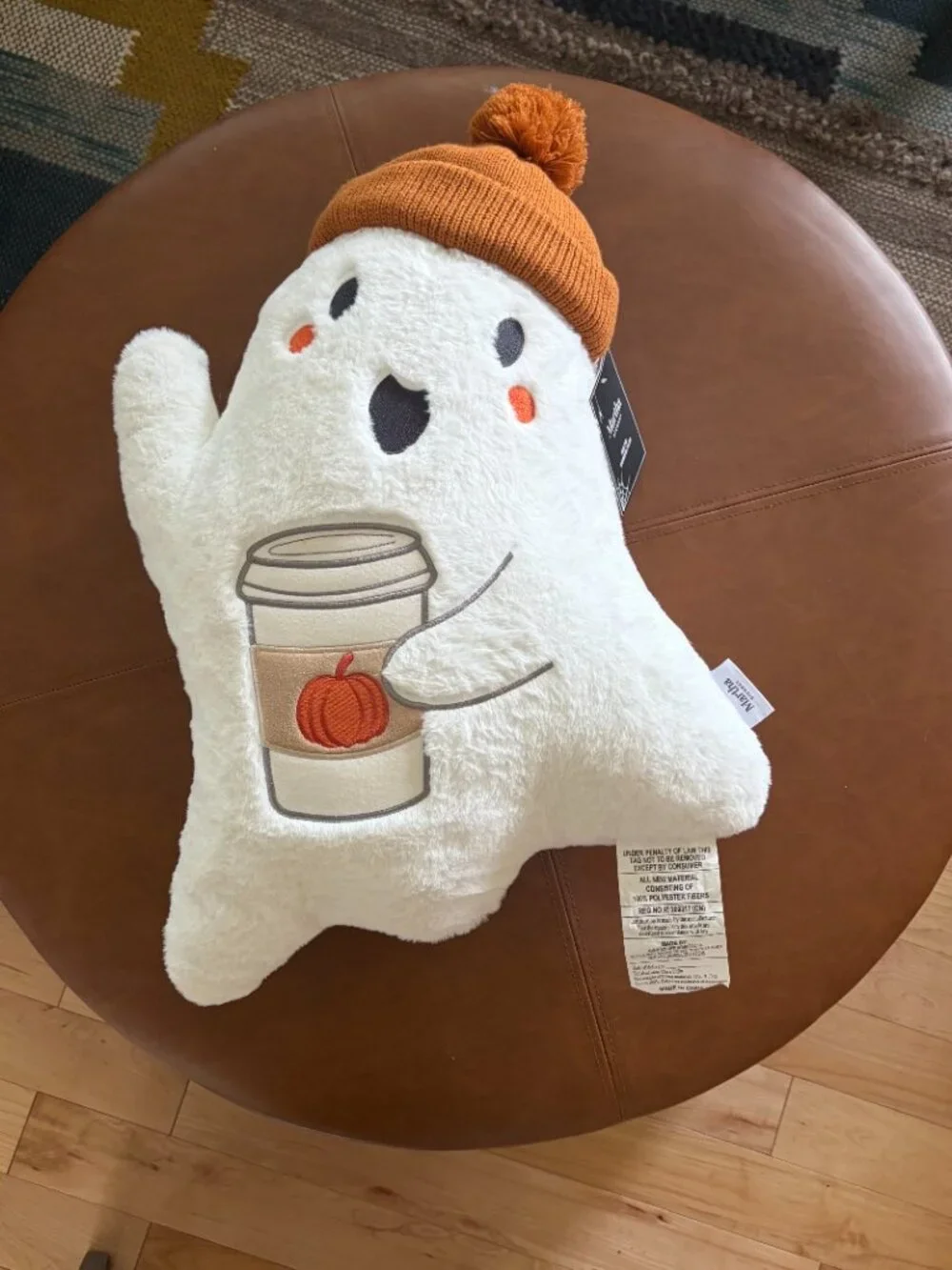 Martha Stewart Pumpkin Latte Ghost Pillow NWT Halloween decor TikTok Viral cute